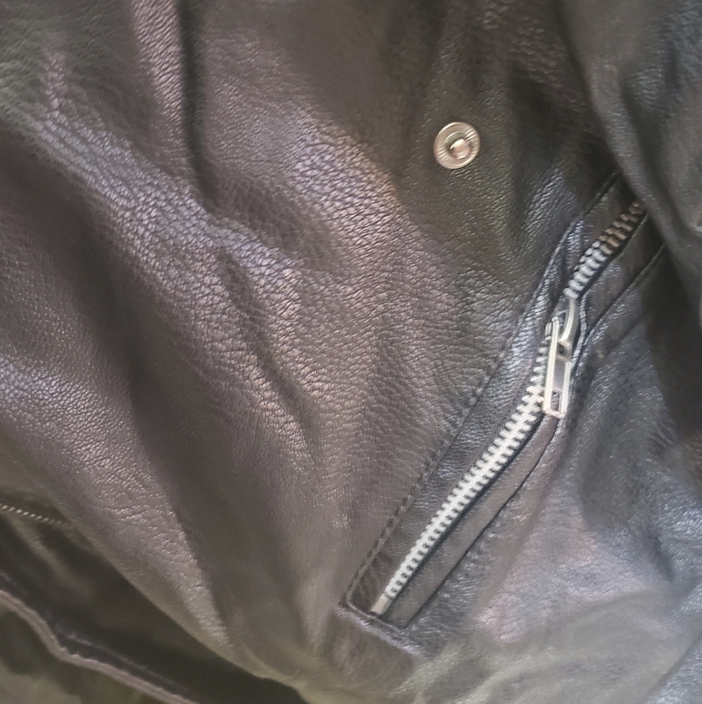 Small ASOS leather jacket - Picture 4 of 9